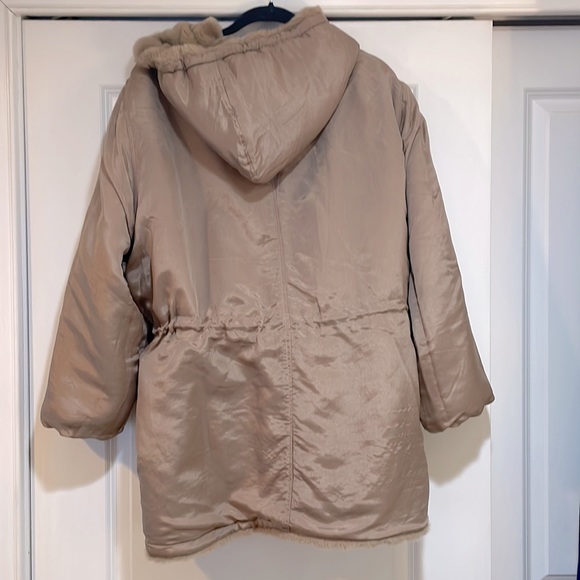 Komitor women’s reversible hooded faux fur jacket 2X - Picture 8 of 12